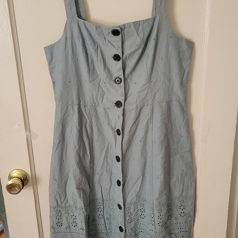 Sage green summer dress
